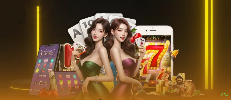 Roleta e blackjack 85x